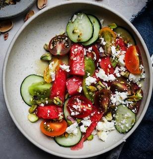 watermelon and feta